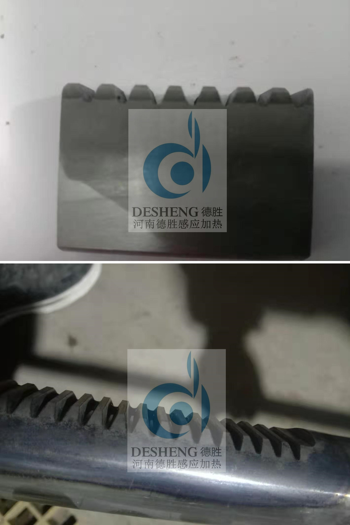齒條淬火后剖切效果