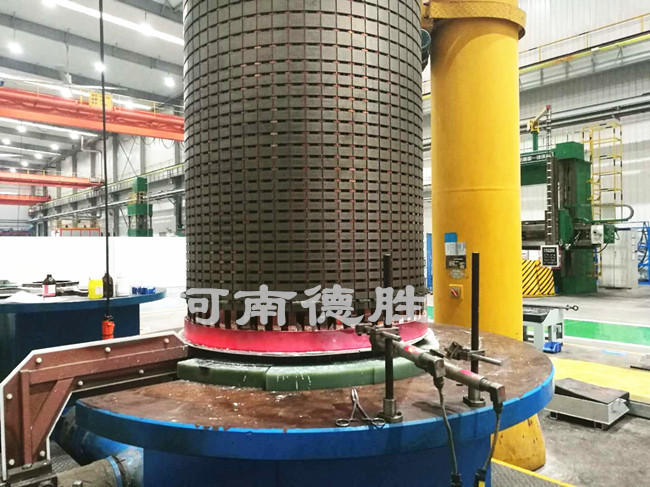 電機轉子銅端環(huán)中頻釬焊